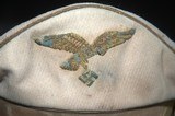 VERY EARLY GERMAN WW 2 HERMAN GORING WHITE SUMMER VISOR - 4 of 6