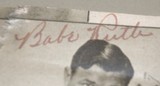 ORIGINAL BABE RUTH SIGNATURE ON NEWSPAPER PHOTOGRAPH - 2 of 3