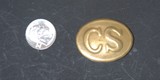 CIVIL WAR CONFEDERATE OVAL C S BELT PLATE - 2 of 3