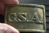 CONFEDERATE CSA BELT PLATE - 1 of 6