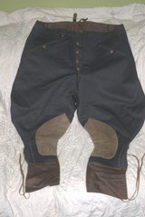 GERMAN WW 2 HEER/SS STONE GRAY GABERDINE RIDING BREECHES - 1 of 3