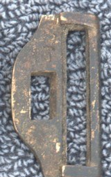 CIVIL WAR PERIOD RECTANGULAR C S BELT PLATE - 2 of 5