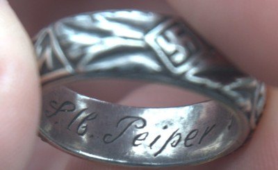 ORIGINAL SS HONOR RING DATED 9.11.43 TO PEIPER - Image 5 of 10