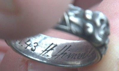 ORIGINAL SS HONOR RING DATED 9.11.43 TO PEIPER - Image 3 of 10