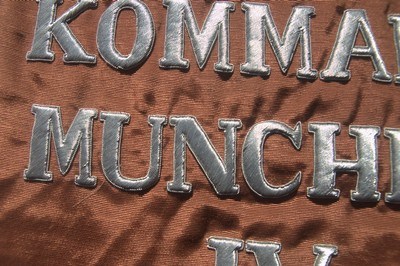 GERMAN WW 2? LUFTWAFFE NACHT RICHTEN HAND EMBROIDERED BANNER - Image 5 of 6