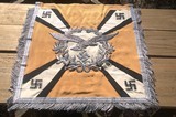GERMAN WW 2? LUFTWAFFE FLIEGER HAND EMBROIDERED BANNER - Image 1 of 2
