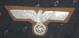 WW 2 GERMAN HAND ENBROIDERED BULLION ARMY BREAST EAGLE - Image 1 of 1