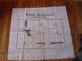 M1911 A1 USGI Canvas Part Layout Mat Colt Union Switch and Signal Ithaca Remington Rand - 2 of 2