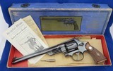 Smith & Wesson Pre-War (1939) Non-Registered Magnum Custom order 8-3/4" barrel W/Box & Historical Letter - 1 of 15