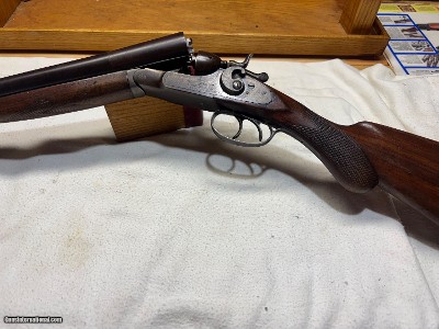 Hopkins & Allen SxS 12 Gauge Double Barrel Shotgun