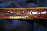 Pair of enormous brass barrel flintlock holster pistols - 11 of 14