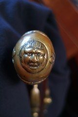 Pair of enormous brass barrel flintlock holster pistols - 7 of 14