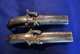 Cased Pair of Double Barrel Percussion Pistols - Mint - 12 of 15