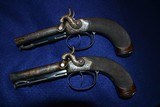 Cased Pair of Double Barrel Percussion Pistols - Mint - 13 of 15