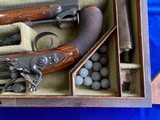 Cased Pair of large British Officer Flintlock Pistols - 4 of 15