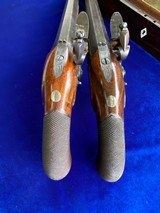 Cased Pair of large British Officer Flintlock Pistols - 7 of 15
