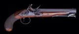 Cased Pair of large British Officer Flintlock Pistols - 12 of 15