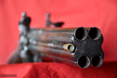 4 Barrel Flintlock Long Gun - Image 6 of 9