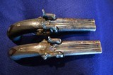 Pristine Cased Pair of Double Barrel Percussion Pistols - 10 of 15