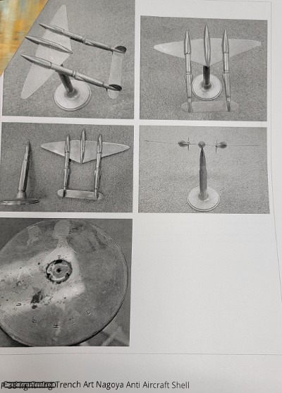 US WW11 P 38
Nagoya
Artilery Shell CasingTrench Art