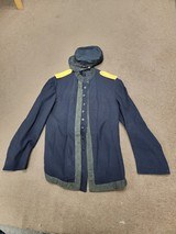 Indian/Span Am Wars US BlueCavalry/Army Tunic/Matching Garrison Kepi - 3 of 14