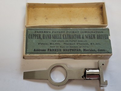 Parker Brothers 1874 Patent Marked Pocket Combination Tool NIB
