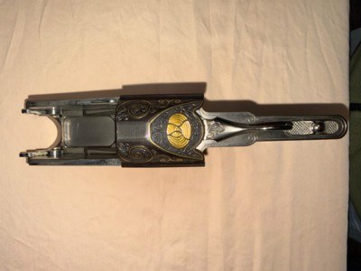 Krieghoff K-80 Receiver and Irons,Custom Top Latch and Custom Trigger Guard - Image 4 of 9