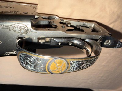 Krieghoff K-80 Receiver and Irons,Custom Top Latch and Custom Trigger Guard - Image 8 of 9