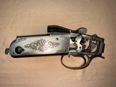 Krieghoff K-80 Receiver and Irons,Custom Top Latch and Custom Trigger Guard - Image 2 of 9