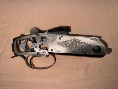 Krieghoff K-80 Receiver and Irons,Custom Top Latch and Custom Trigger Guard - Image 3 of 9
