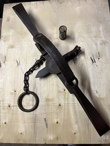 S. Newhouse No. 6 Grizzly Bear Trap, Riveted Teeth, 1860's Antique, Forged Springs, ROME On Base - 2 of 15