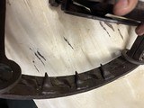 S. Newhouse No. 6 Grizzly Bear Trap, Riveted Teeth, 1860's Antique, Forged Springs, ROME On Base - 7 of 15