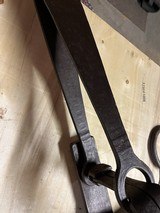 S. Newhouse No. 6 Grizzly Bear Trap, Riveted Teeth, 1860's Antique, Forged Springs, ROME On Base - 15 of 15