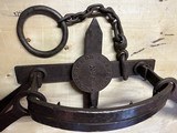 S. Newhouse No. 6 Grizzly Bear Trap, Riveted Teeth, 1860's Antique, Forged Springs, ROME On Base - 5 of 15