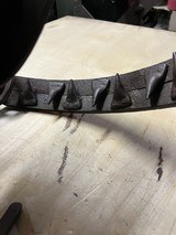 S. Newhouse No. 6 Grizzly Bear Trap, Riveted Teeth, 1860's Antique, Forged Springs, ROME On Base - 8 of 15