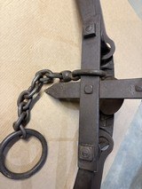 Newhouse # 6 Grizzly Bear Trap late 1800's Riveted Teeth Collectable - 6 of 6