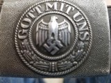 WW !! German Wehrmacht Heer army belt buckle with leather tab by F W Assmann & sohns dated 1939,belt and two ammo pouch sets included - 15 of 15