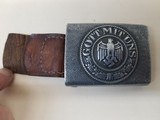 WW !! German Wehrmacht Heer army belt buckle with leather tab by F W Assmann & sohns dated 1939,belt and two ammo pouch sets included - 1 of 15