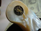 Original Colt Factory Deep Dish Medallion Pearl Grips E & I Frame - 3 of 8