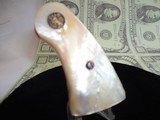 Original Colt Factory Deep Dish Medallion Pearl Grips E & I Frame - 2 of 8