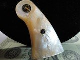 Original Colt Factory Deep Dish Medallion Pearl Grips E & I Frame - 6 of 8