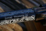 Single Action Pietta Great Western ll Hand Engraved Ivory Grips 357 Mag - 7 of 15