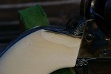 Single Action Pietta Great Western ll Hand Engraved Ivory Grips 357 Mag - 13 of 15