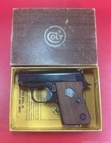 1973 COLT JUNIOR 25 ACP. Box w manual. Excellent condition. American made.