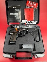 Sig Sauer P938 Equinox. 9mm. Night Sights. Wood Grips. Holster. Crimson Trace Laser LNIB - 1 of 9