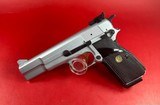 1991 Browning Hi power, Silver Chrome, Gold Trigger, Adj Sights, 9mm. Mint - 3 of 12