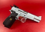 1991 Browning Hi power, Silver Chrome, Gold Trigger, Adj Sights, 9mm. Mint - 2 of 12