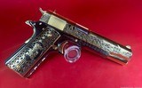 Colt Seattle Engraving El Jefe De Jefes 1911 38 Super 24K Gold, Diamonds - 1 of 15