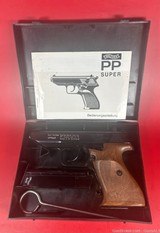 1977 WALTHER PP SUPER 9x18 WALNUT GRIPS. Excellent Condition. Rare - 1 of 12