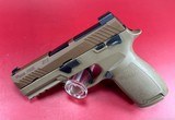 Sig Sauer P320 M18 Carry 9mm Optics Ready Coyote MS Pistol w/(3)10Rd Mags NIB - 2 of 4